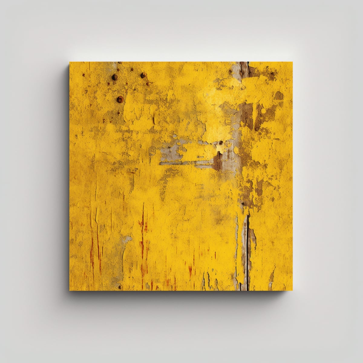 PINTURAS DECORATIVAS AMARILLO INTENSO CON TEXTURA 100X100 CM - 1