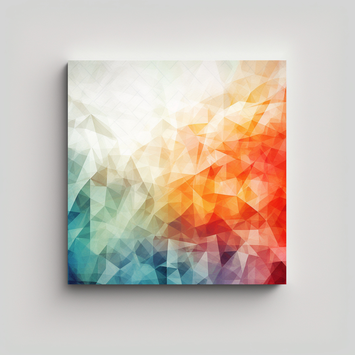 PINTURA DECORATIVA ABSTRACTA CON LÍNEAS FINAS Y 60X60 CM - 1