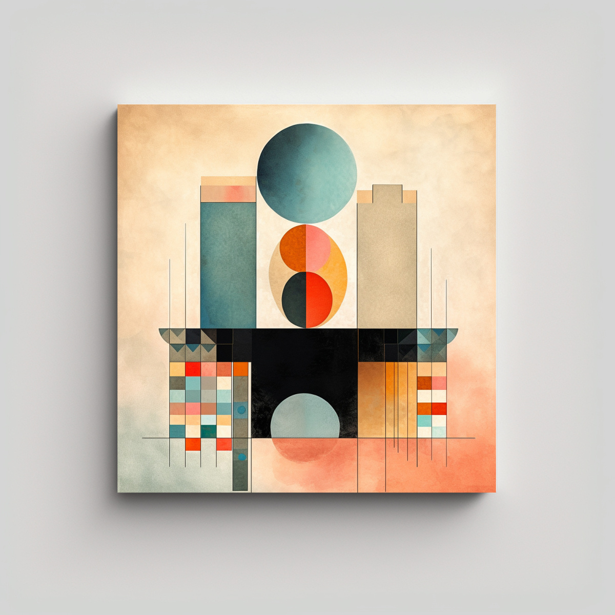 CUADROS JUVENILES DE DECORACIÓN MINIMALISTA 80X80 CM - 1