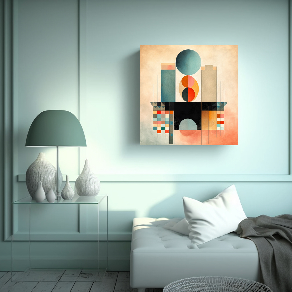 CUADROS JUVENILES DE DECORACIÓN MINIMALISTA 80X80 CM - 2