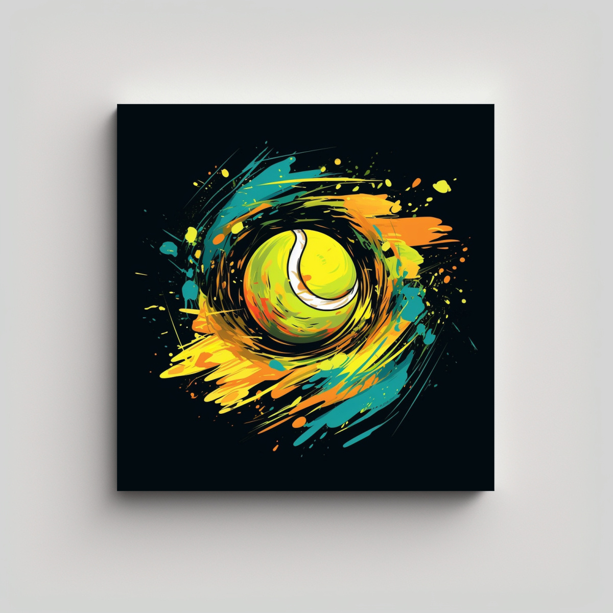 CUADRO ABSTRACCIÓN VISUAL LIENZO 16K 100X100 CM - 1