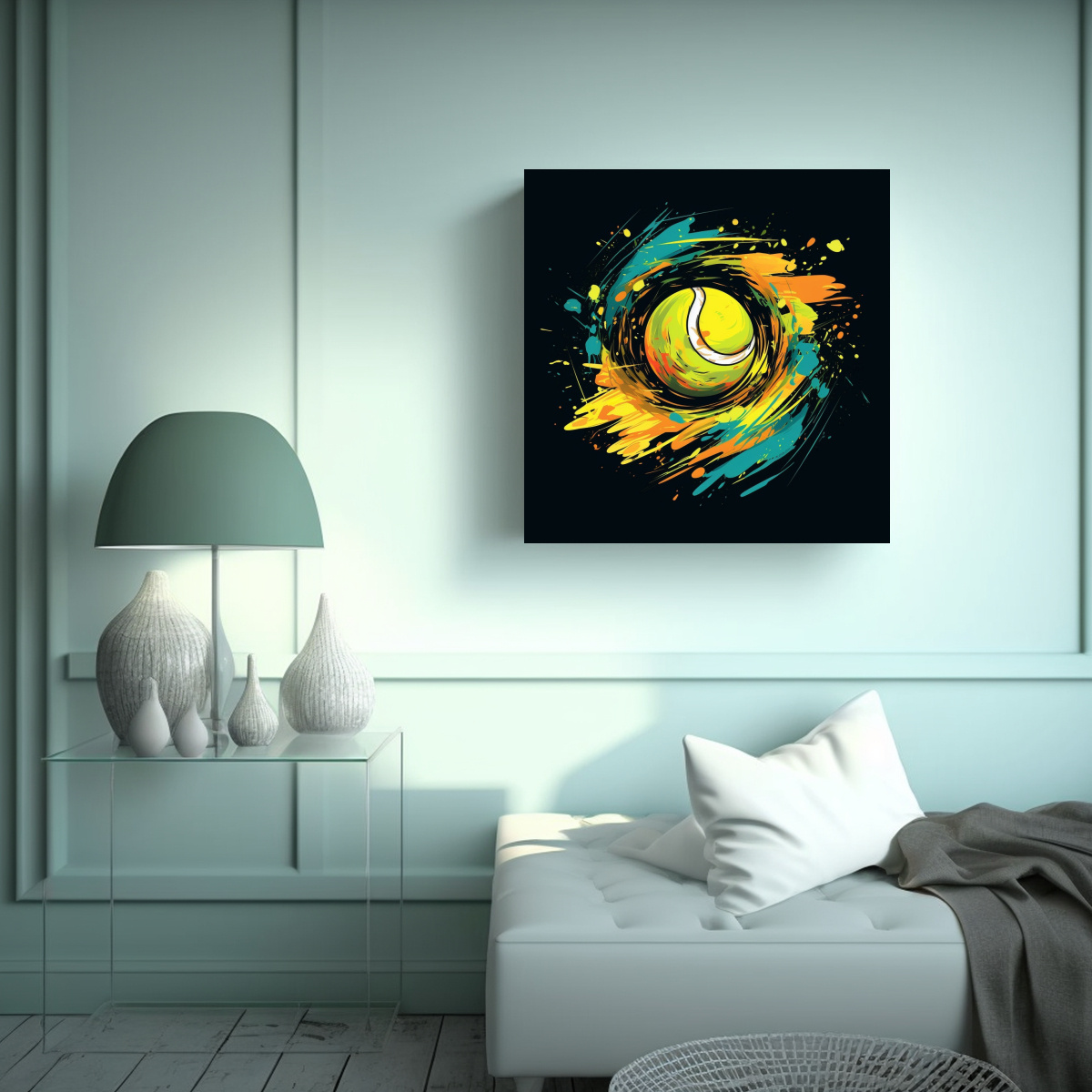 CUADRO ABSTRACCIÓN VISUAL LIENZO 16K 100X100 CM - 2