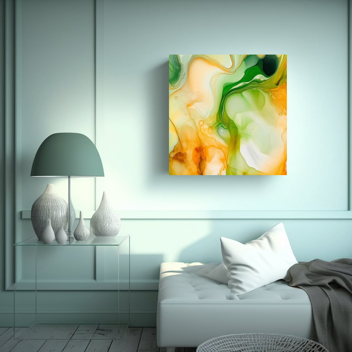 PINTURAS DE DECORACIÓN CON COMPOSICIÓN 20X20 CM - 2
