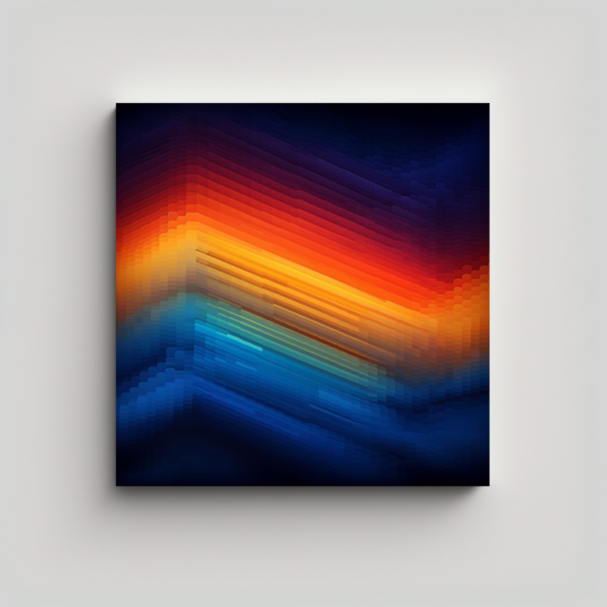 CUADRO DECORATIVO ABSTRACTO DE PROFUNDIDAD CON 30X30 CM - 1