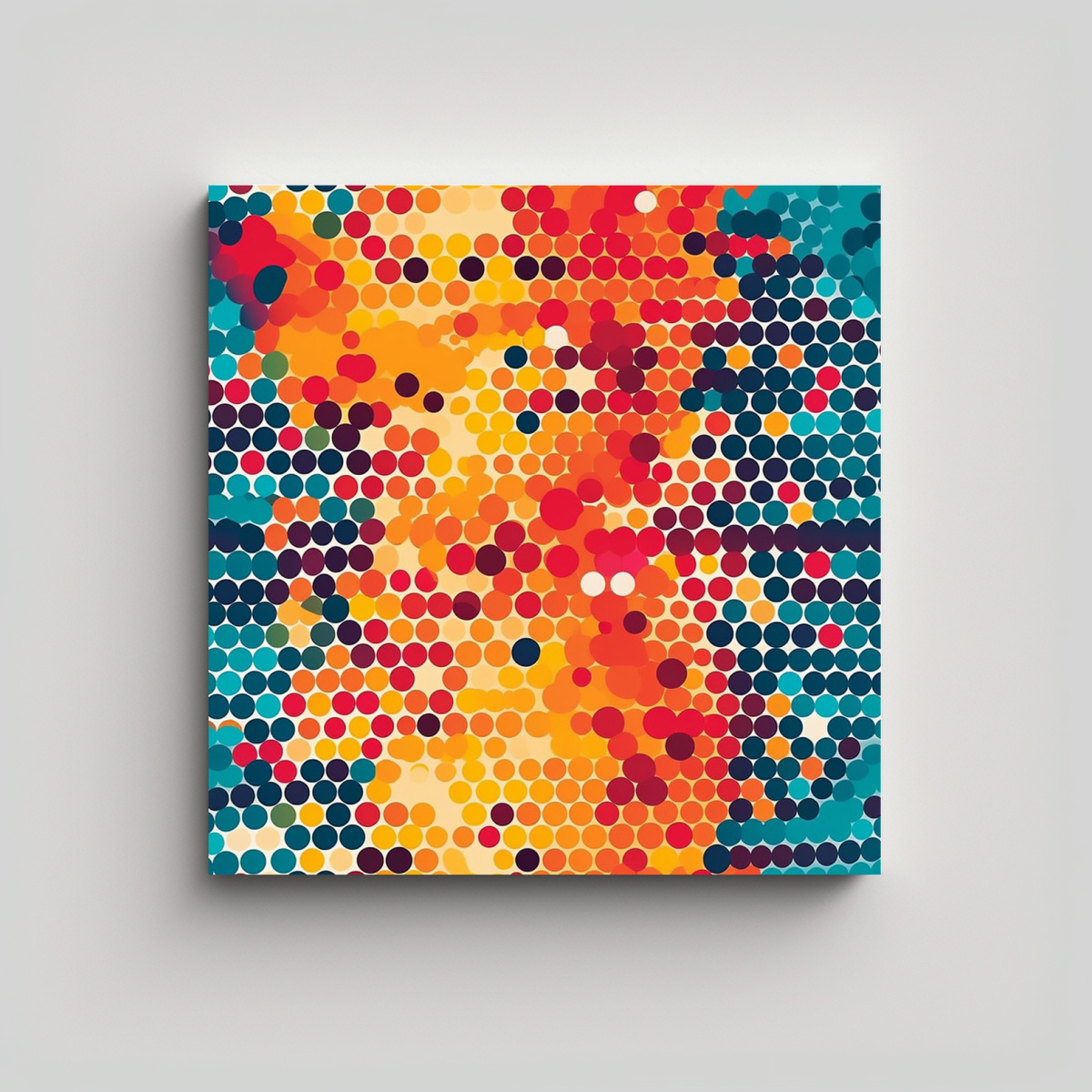 PINTURAS DECORATIVAS DE FINAS LÍNEAS DE CANVA: 90X90 CM - 1