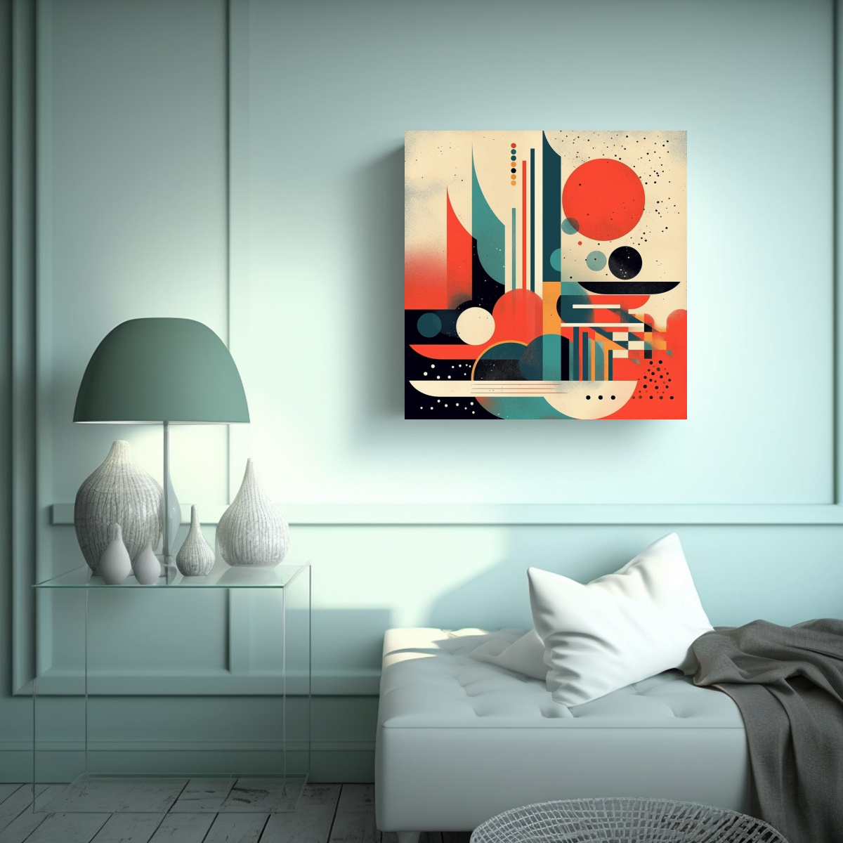 CUADRO DECORACIÓN PERSONALIDAD ABSTRACTO PARA 70X70 CM - 2