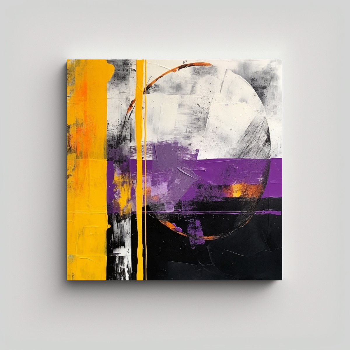 CUADRO DECORATIVO ACUARELA VISION, ABSTRACTO 30X30 CM - 1