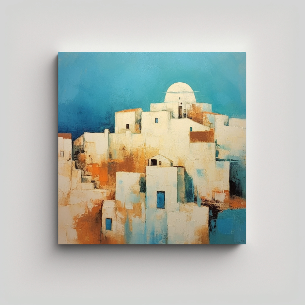 LIENZO MAJESTUOSAS SANTORINI PINTADO POR ROTHKO 60X60 CM - 1