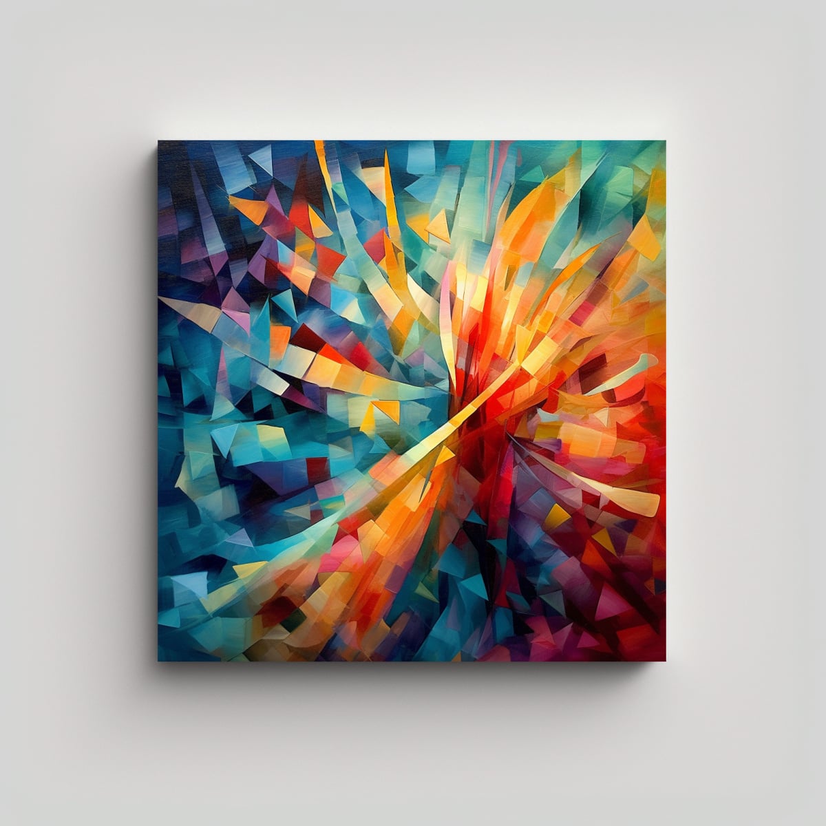 PINTURAS DECORATIVAS ORIGINALES EN BASTIDOR CON 40X40 CM - 1