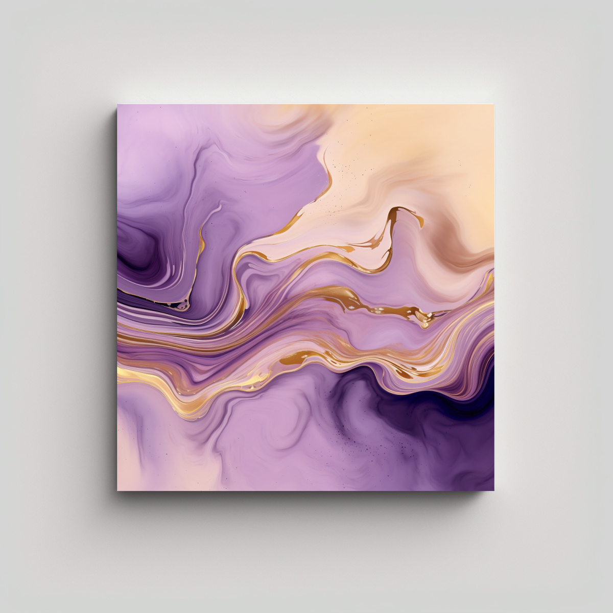 LIENZO DE TELA ESTILO GALERÍA ARTESANAL DISEÑO 30X30 CM - 1