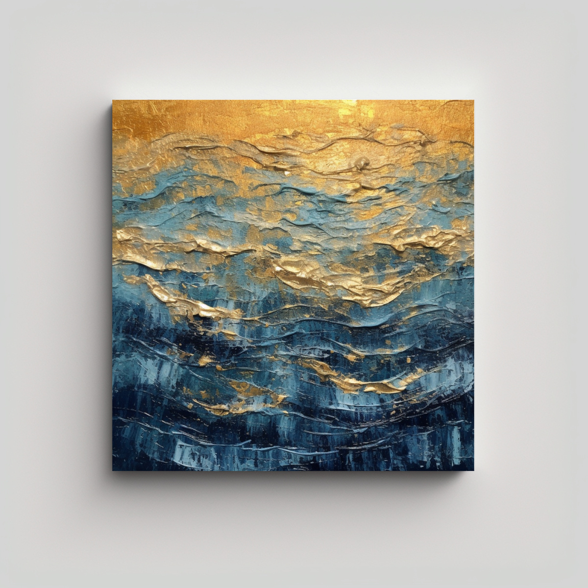 PINTURA ACRÍLICA TEXTURIZADA LIENZO VANGUARDIA 60X60 CM - 1