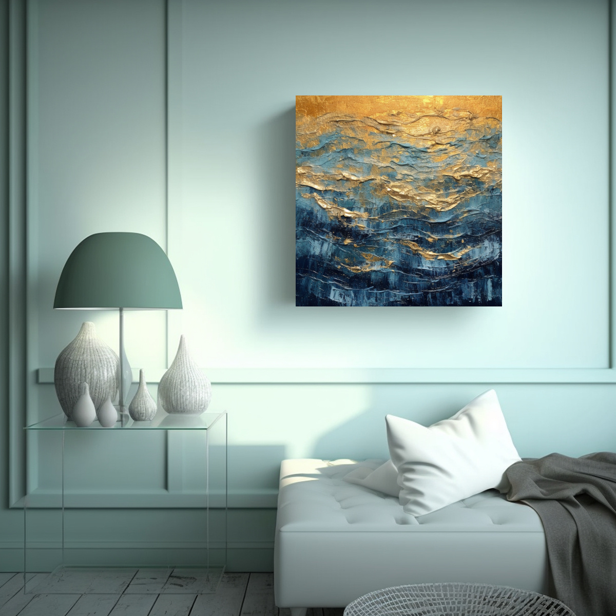 PINTURA ACRÍLICA TEXTURIZADA LIENZO VANGUARDIA 60X60 CM - 2