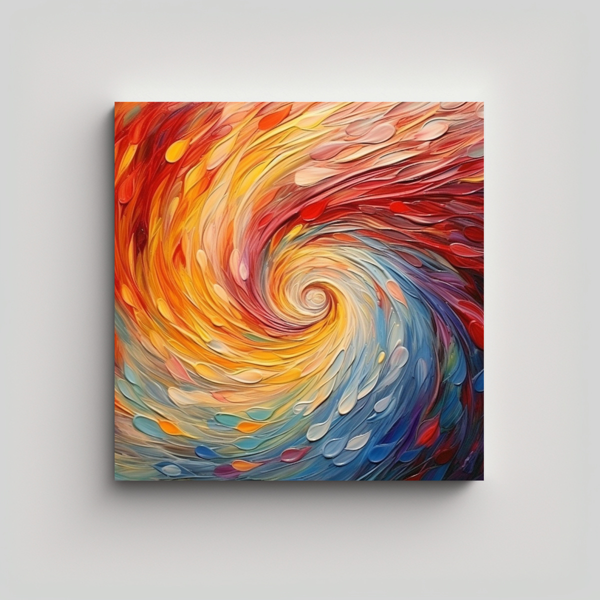 CUADRO DE IMAGEN CON COLORES GIRATORIOS PARA 100X100 CM - 1