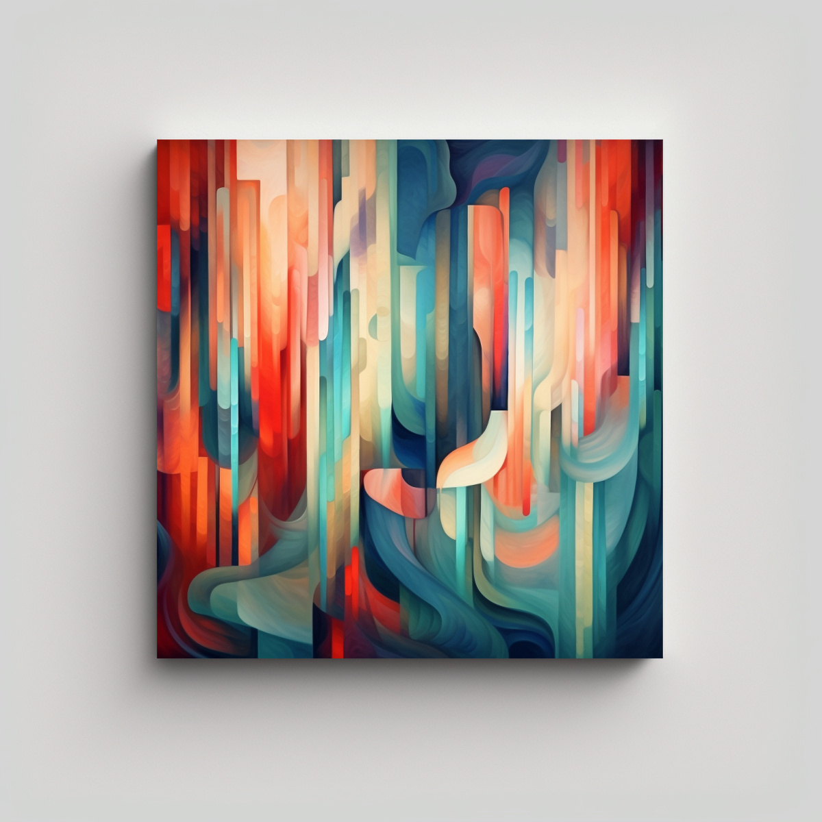 PINTURAS DECORATIVAS ABSTRACTAS CON RIQUEZA VISUAL 50X50 CM - 1