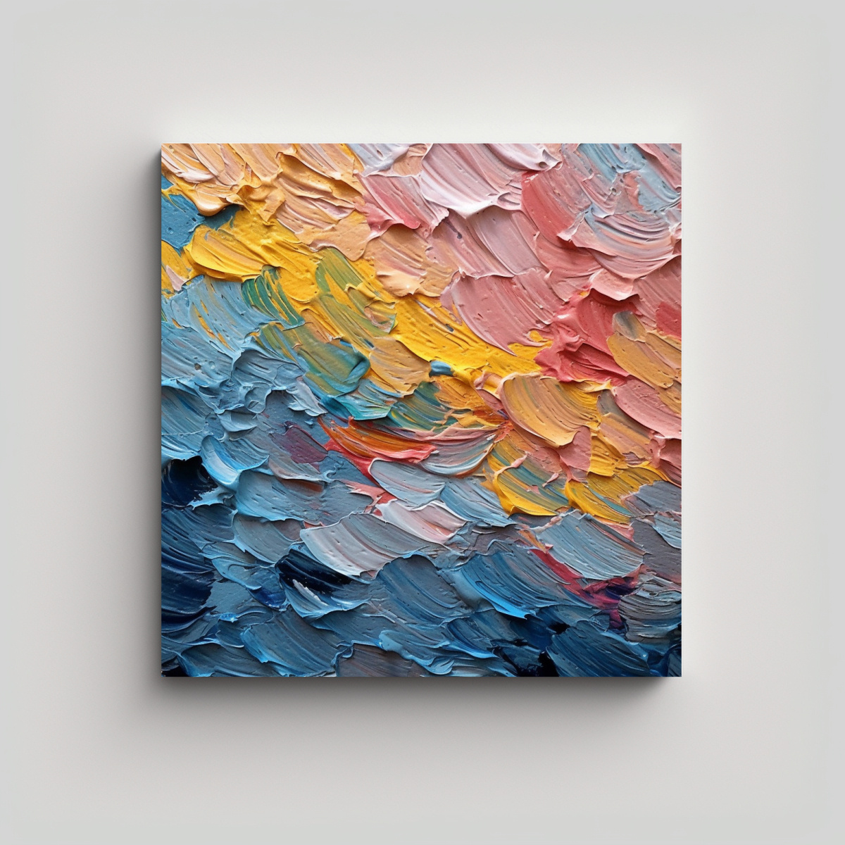 PINTURAS DECORATIVAS DE ARTE ABSTRACTO URBANO CON 100X100 CM - 1