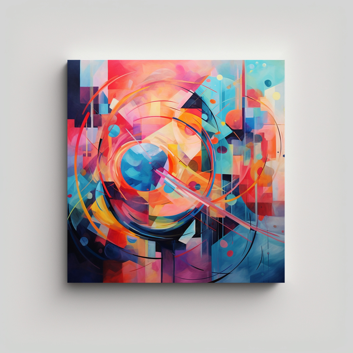 PINTURAS DECORATIVAS DE ARTE ABSTRACTO 50X50 CM - 1