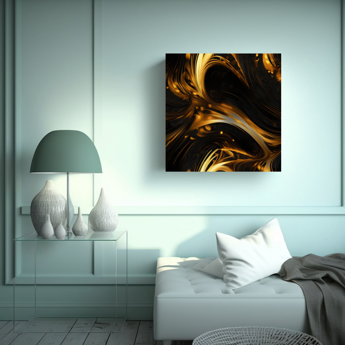 LIENZO CREATIVO RESISTENTE DE ARTE ABSTRACTO EN 100X100 CM - 2