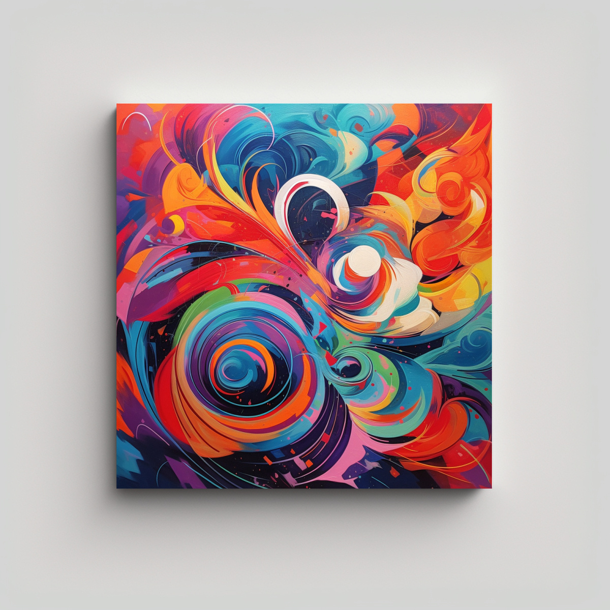 TELA IMPRESIONANTE EN BASTIDOR CON DISEÑO 20X20 CM - 1