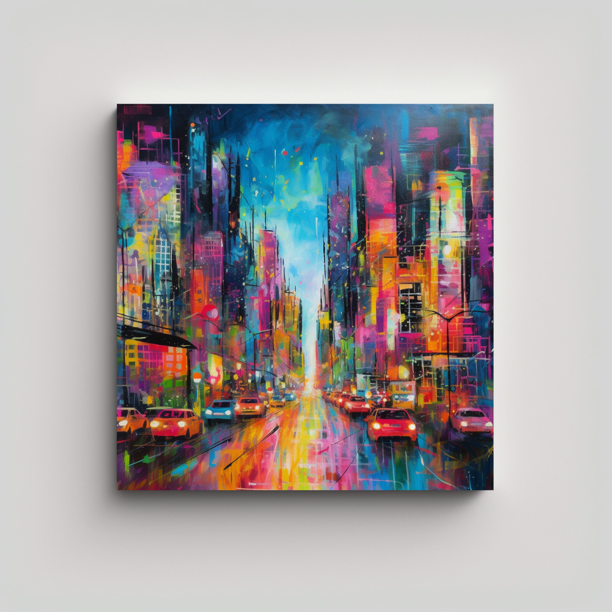 PINTURAS DECORATIVAS DE LIENZO CONCEPTUAL PARA 70X70 CM - 1
