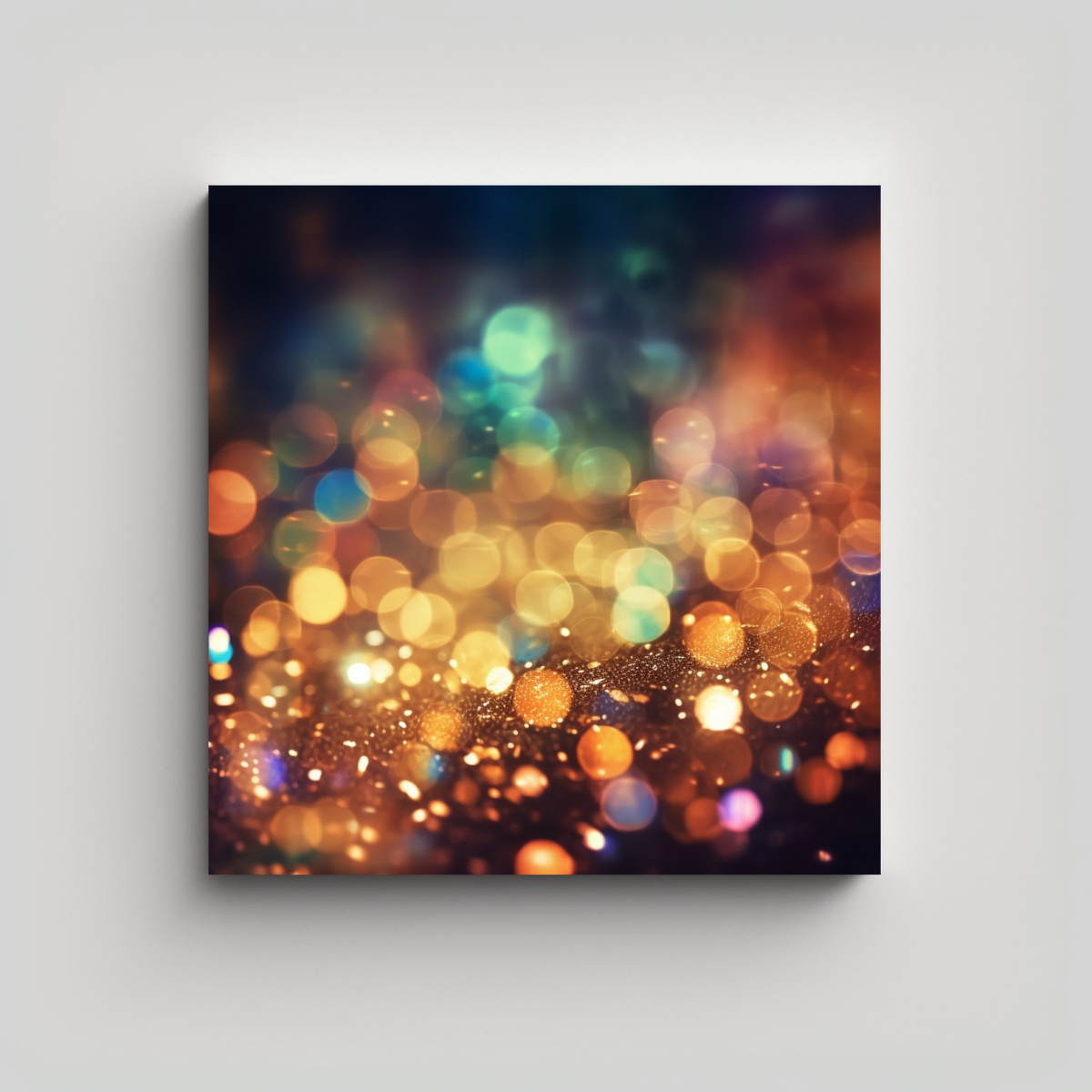 LIENZO MODERNO TEXTURA BOKEH X GLITTER 90X90 CM - 1