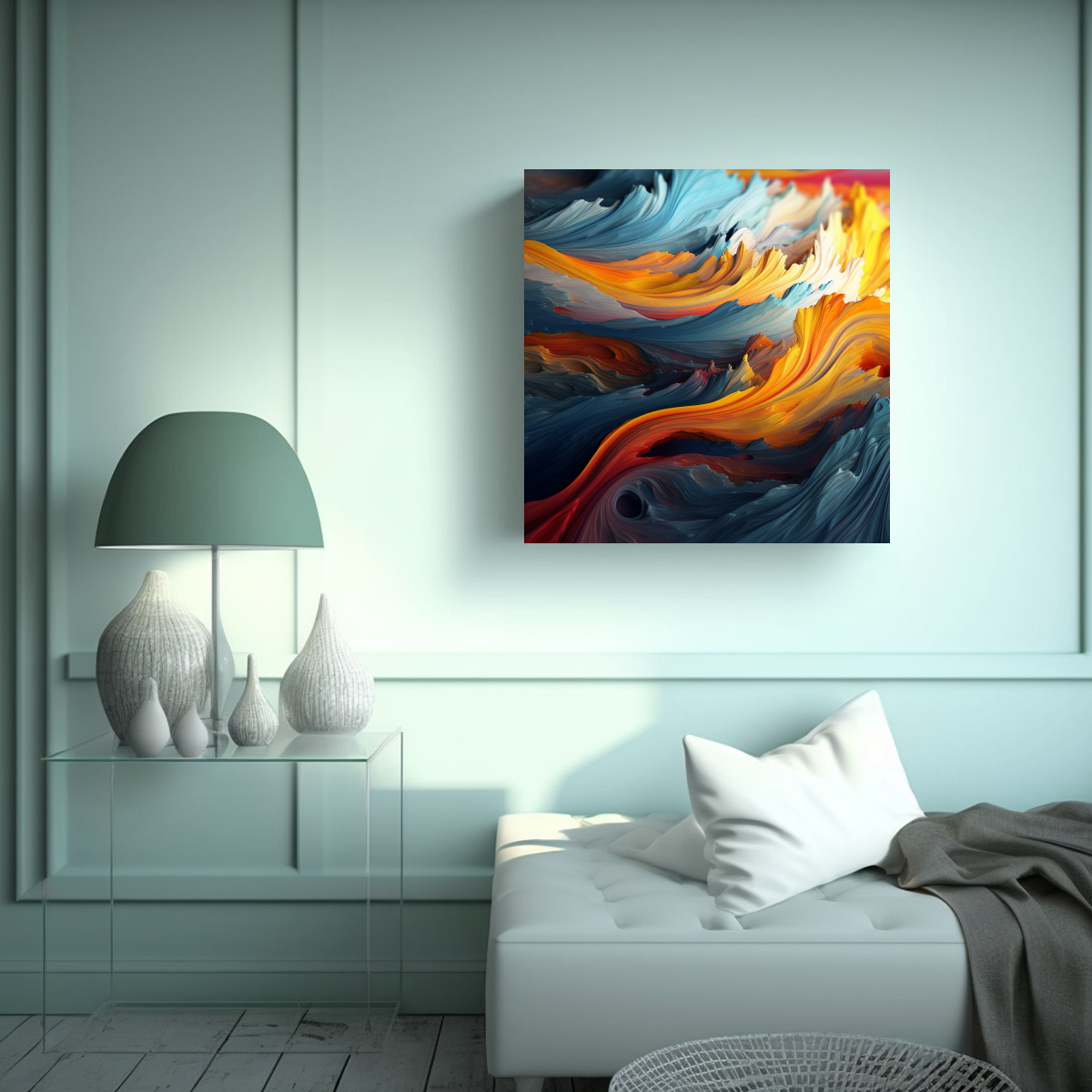 CUADRO POLÉMICO DE ALTA CALIDAD: ARTE DE PARED 40X40 CM - 2