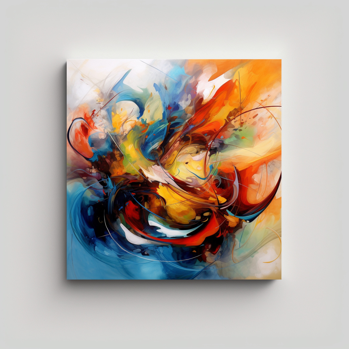 PINTURAS ABSTRACTAS DE DECORACIÓN EN 30X30 CM - 1