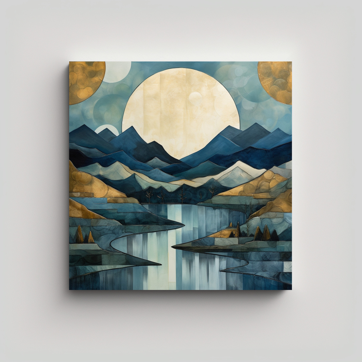 PINTURAS DECORATIVAS ARTE FORMA ARMONIA CON 50X50 CM - 1