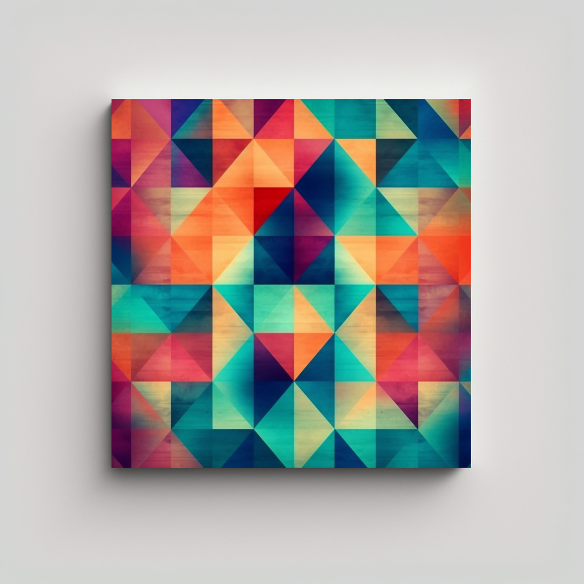 CUADRO GEOMÉTRICO DE ALTA CALIDAD, DISEÑO 30X30 CM - 1