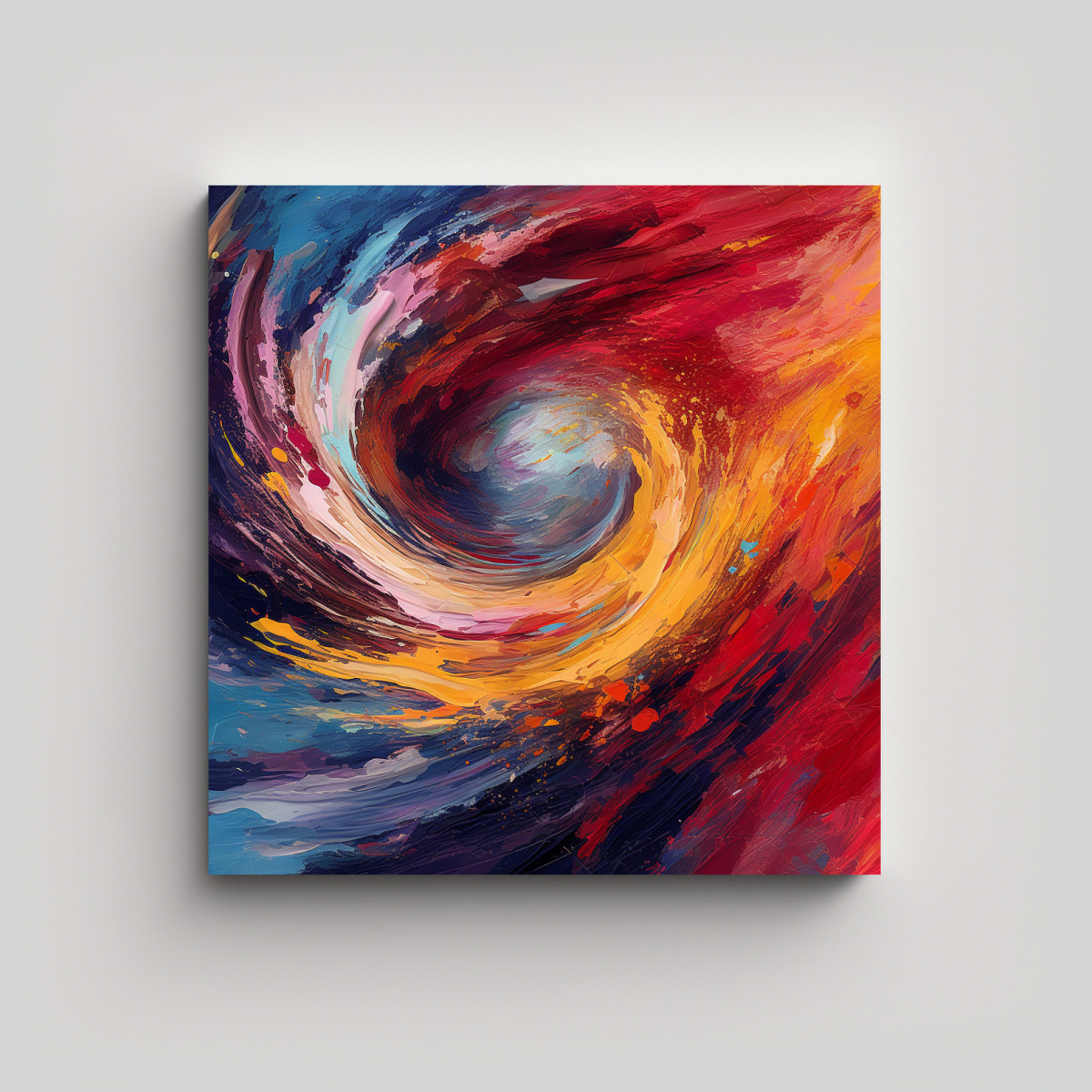 LIENZO ABSTRACTO DE ALTA CALIDAD CON BASTIDOR DE 50X50 CM - 1