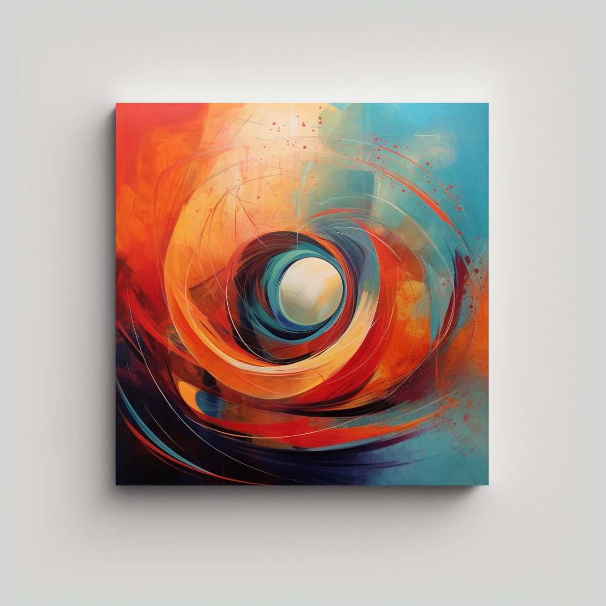 PINTURA ABSTRACTA INSPIRADA EN LA SENSIBILIDAD 90X90 CM - 1
