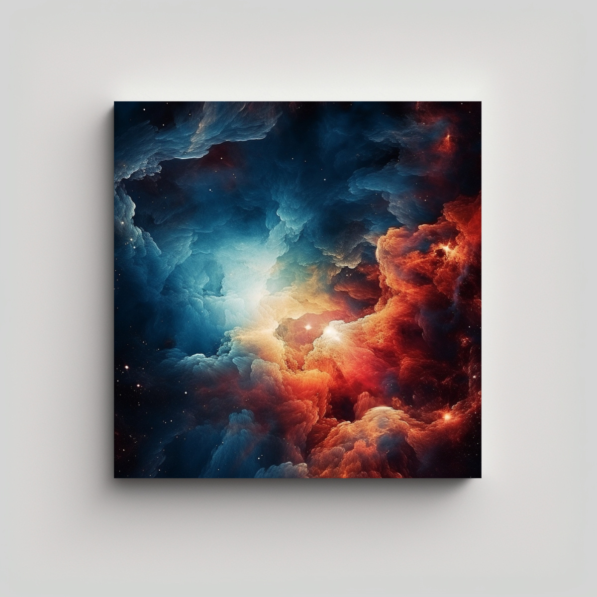 CUADRO TELA ESPECTACULAR ENIGMÁTICO ESTILO 50X50 CM - 1