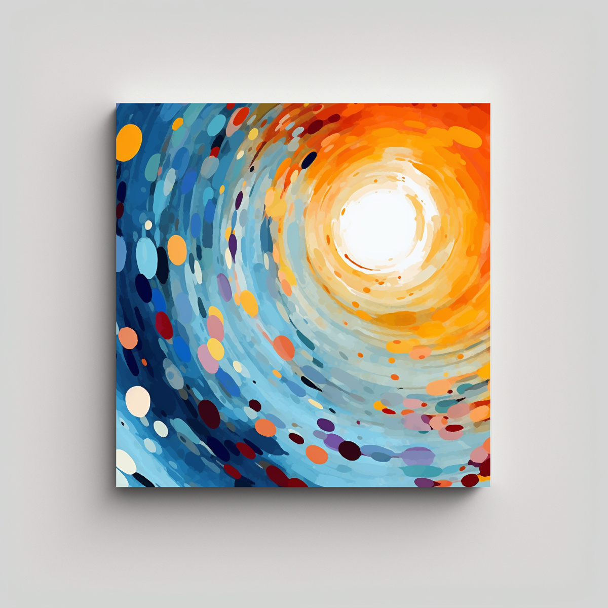 PINTURAS DECORATIVAS CON TRAZOS ALEATORIOS EN 60X60 CM - 1