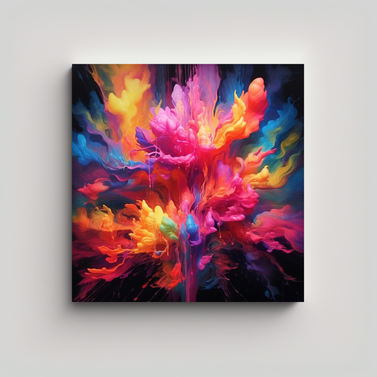CUADRO DE ARTE DE PARED CON ARMONÍA DE COLORES 20X20 CM - 1