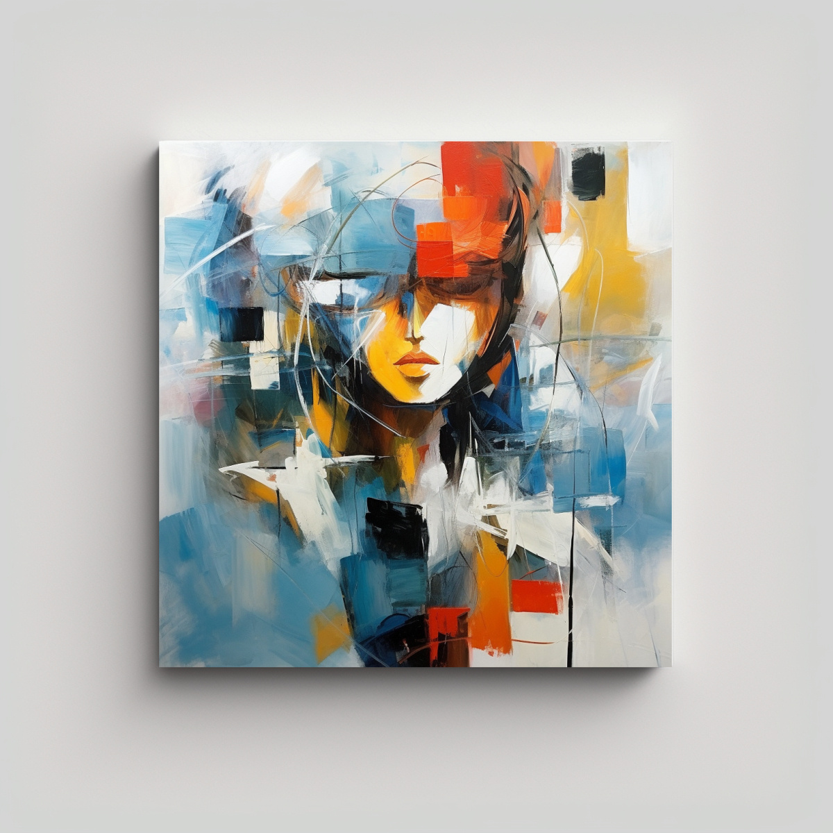 ARTE DE PARED INSPIRACION CLASICO ARLEN PINTURA 80X80 CM - 1