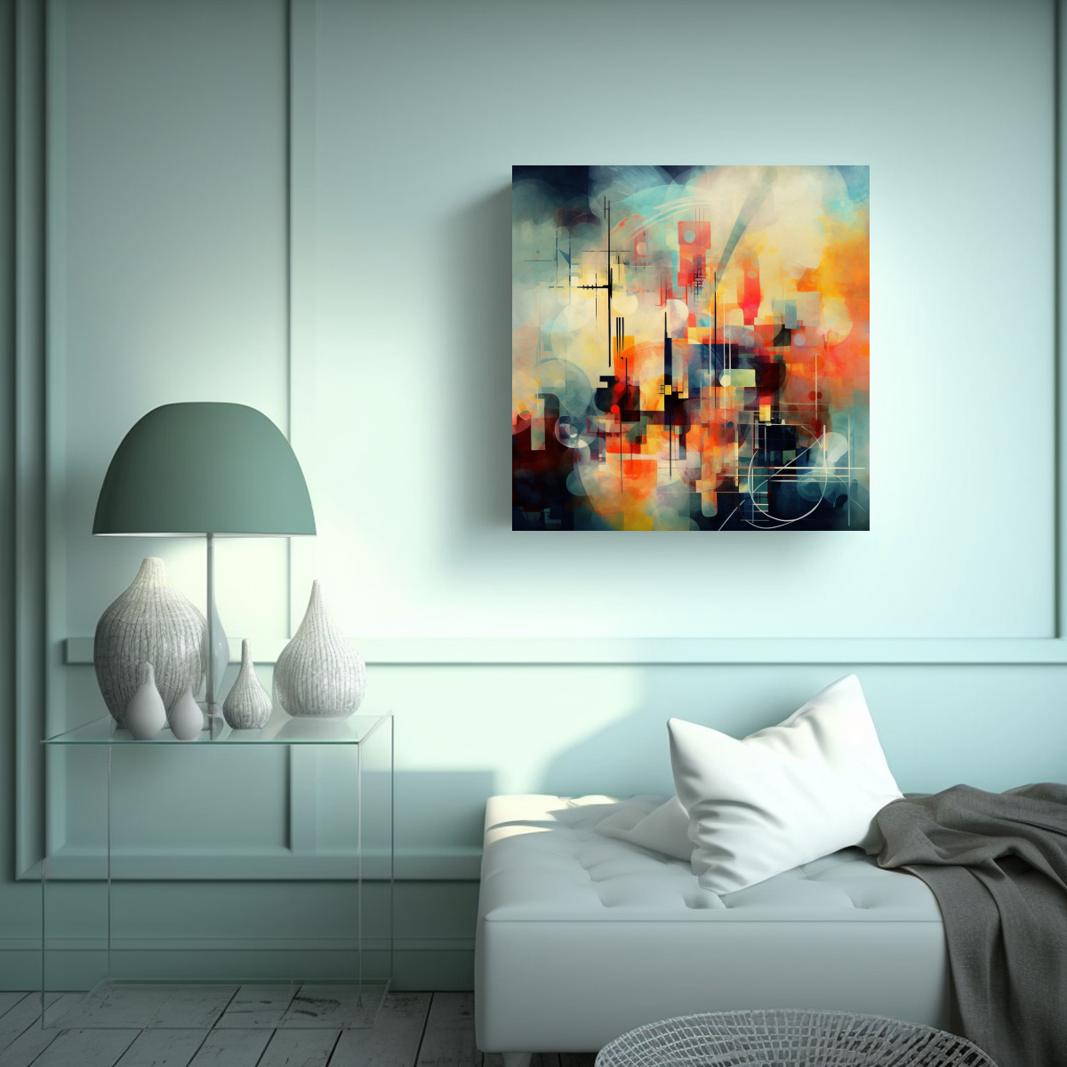 PINTURAS DECORATIVAS EN BASTIDOR: SENTIRSE MEJOR 60X60 CM - 2