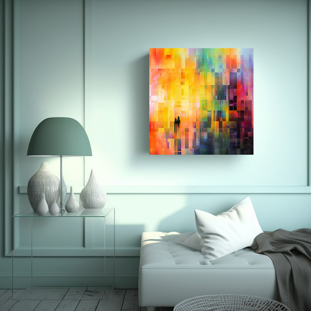 PINTURAS DECORATIVAS DE COMPOSICIÓN EQUILIBRADA 30X30 CM - 2