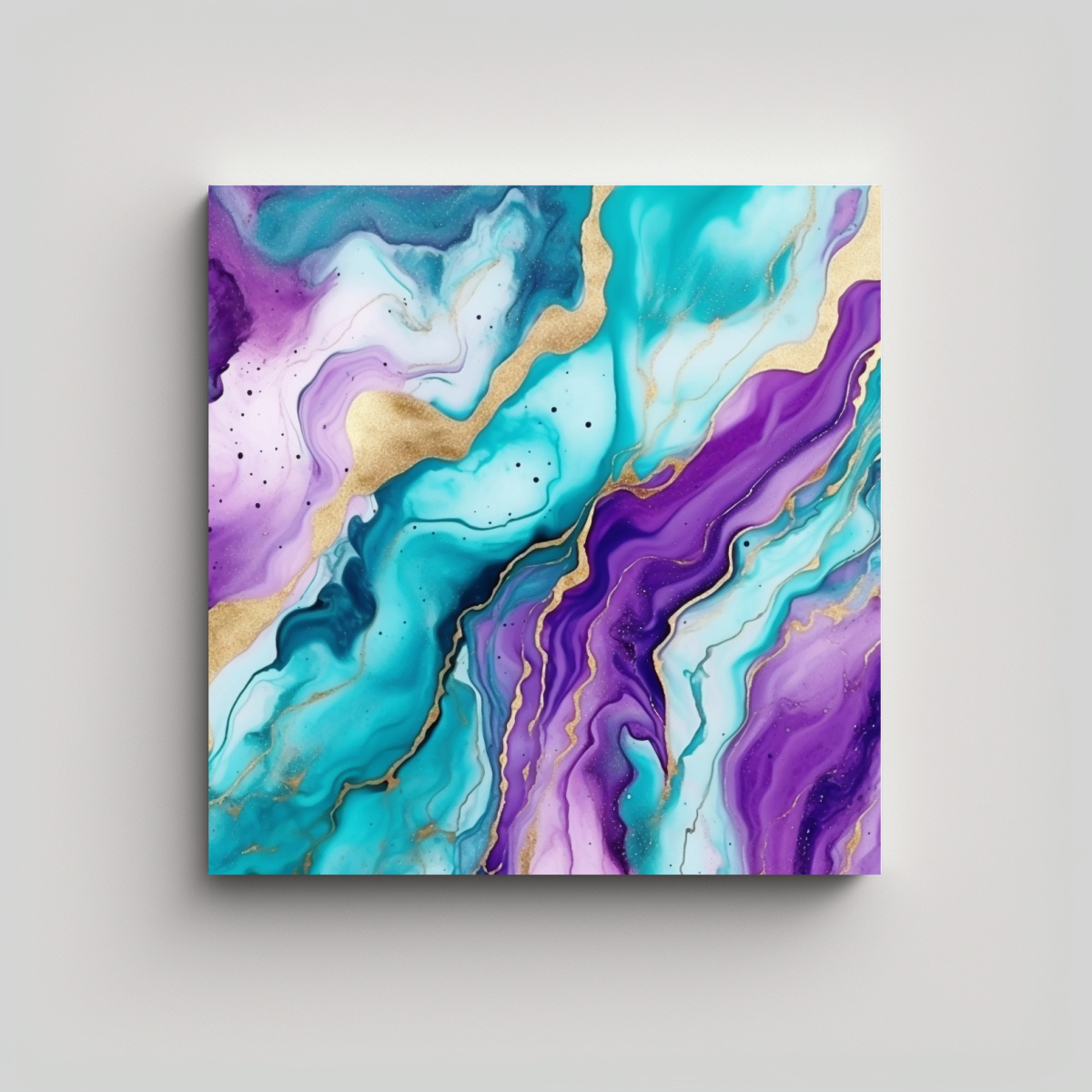 PINTURA LÍQUIDA DE MÁRMOL MORADO TURQUESA 30X30 CM - 1