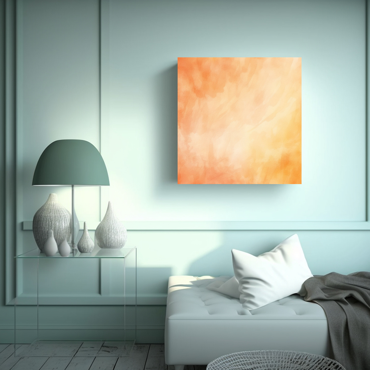 COMPOSICIÓN FINAS LÍNEAS PARA COMEDOR EN ESTILO 100X100 CM - 2