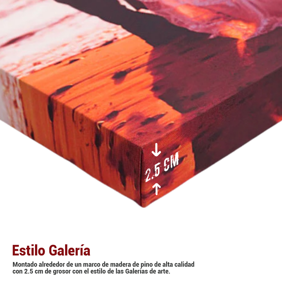 COMPOSICIÓN FINAS LÍNEAS PARA COMEDOR EN ESTILO 100X100 CM - 4
