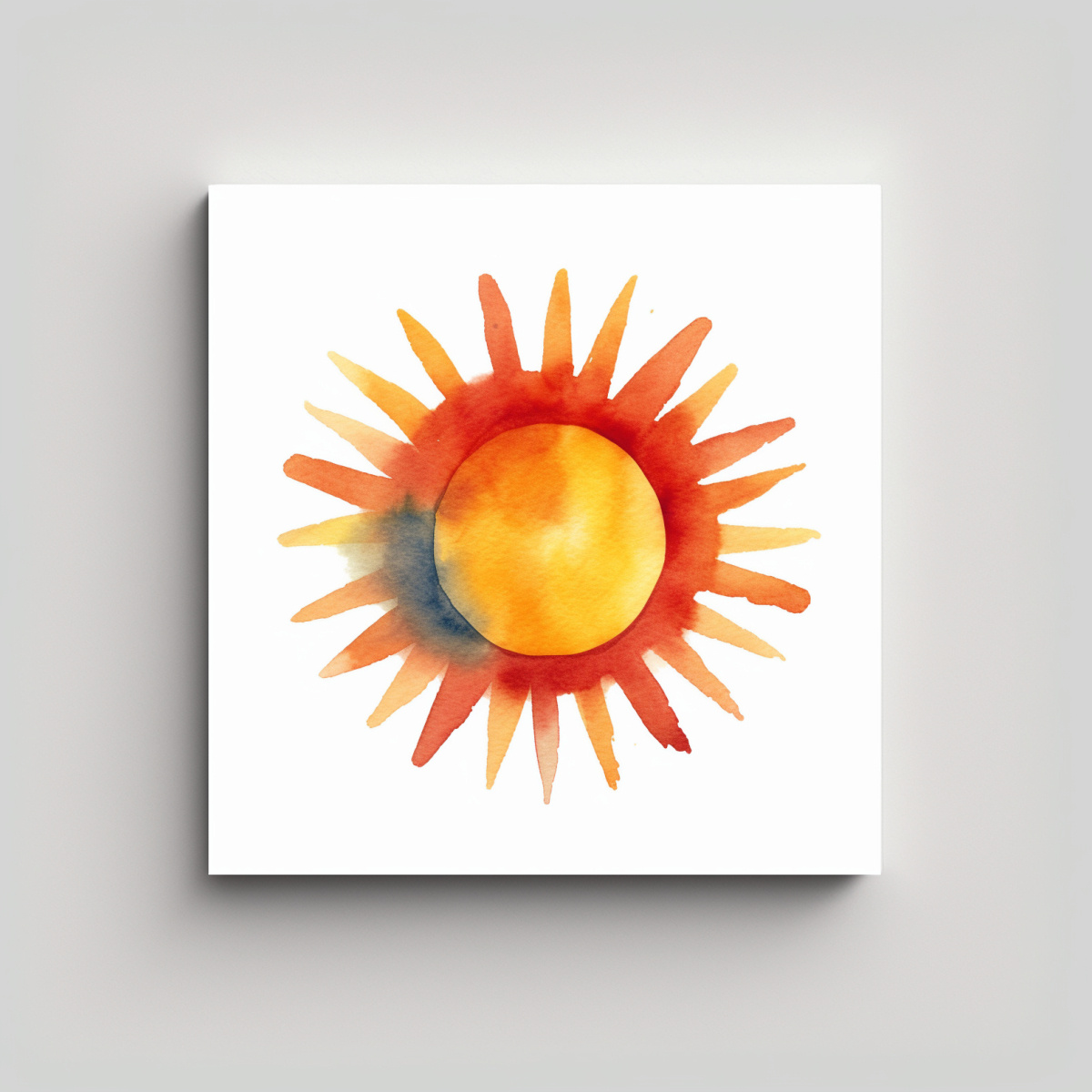 ARTE COMPOSICION MURAL HEATHER ACUARELA 20X20 CM - 1