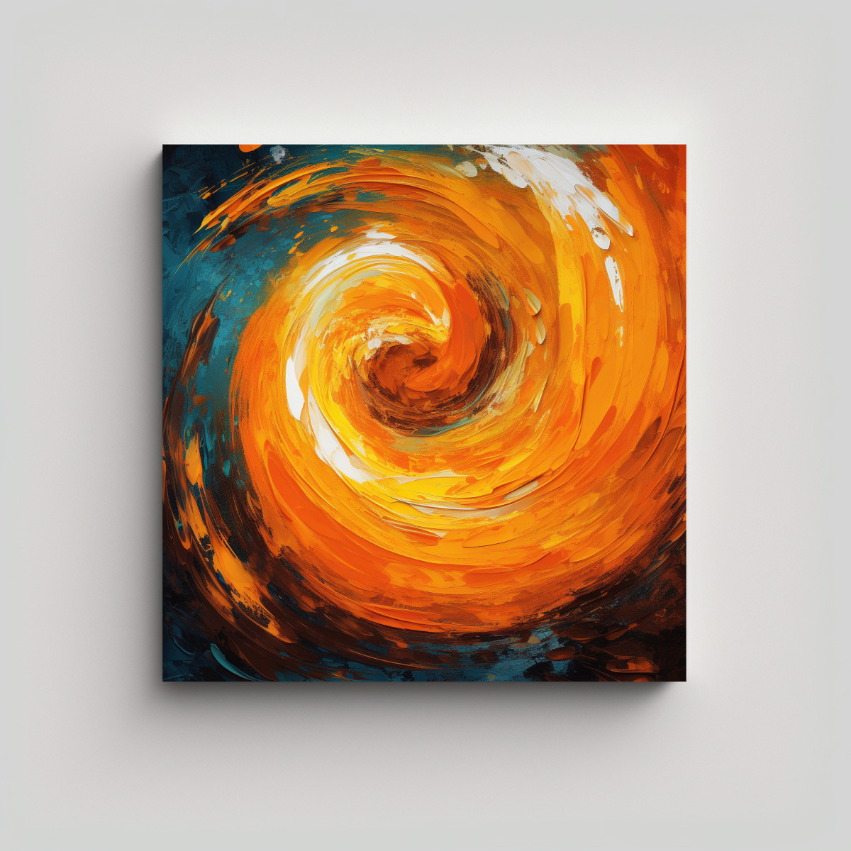 CUADRO ABSTRACTO ARTE TEMA COLORES VIBRANTES 30X30 CM - 1