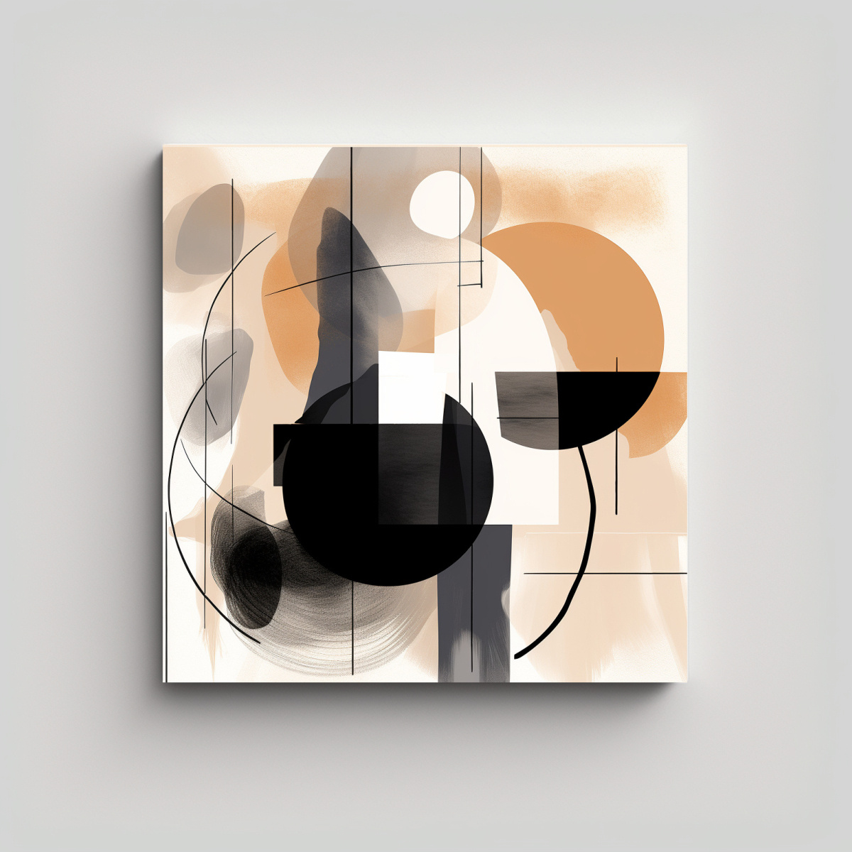 ARTE DE PARED IMPACTO VISUAL DIBUJO SKETCH ART 100X100 CM - 1