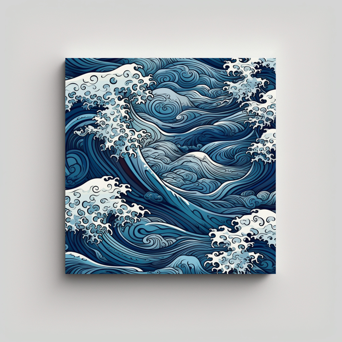 CUADRO DECORATIVO COMBINACIÓN PATRÓN JAPONÉS 20X20 CM - 1