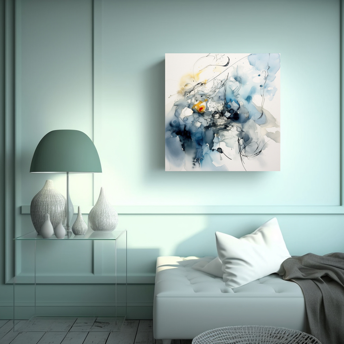 CUADRO DE INSPIRACIÓN PARA CUARTO, COMPOSICIÓN 50X50 CM - 2