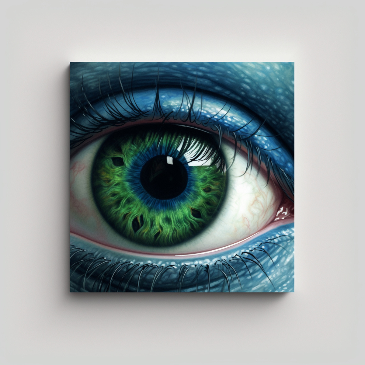 PINTURAS DECORATIVAS REALISTAS CON OJOS GRANDES 40X40 CM - 1