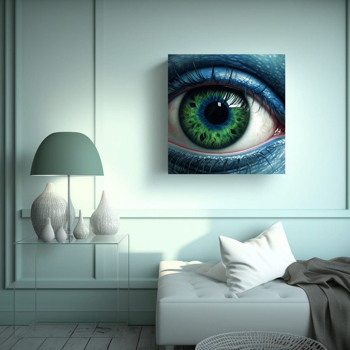 PINTURAS DECORATIVAS REALISTAS CON OJOS GRANDES 40X40 CM - 2