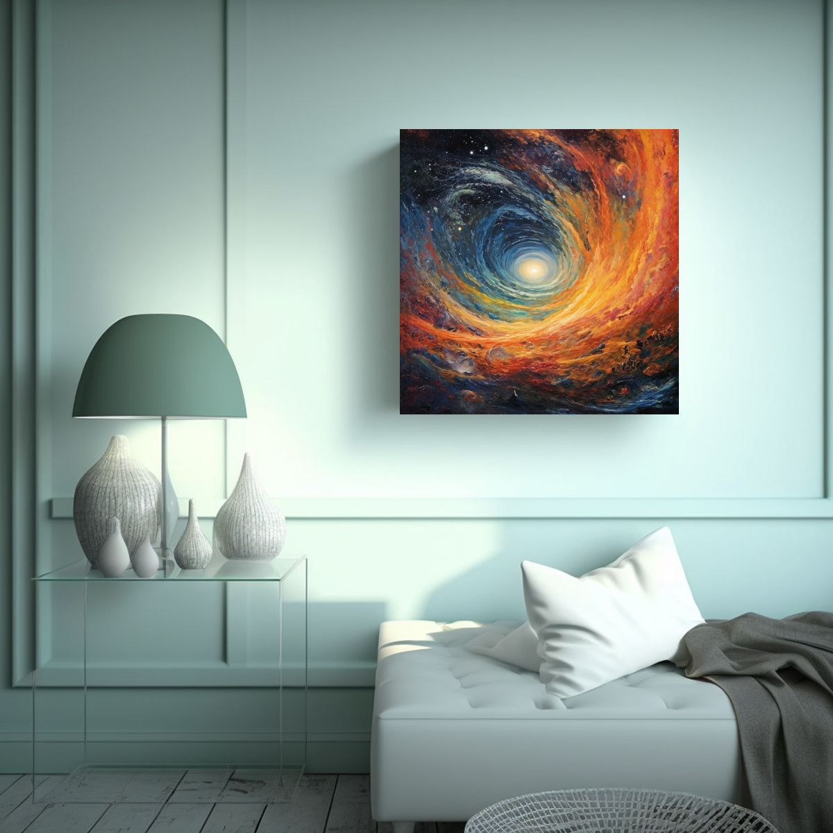 PINTURAS DECORATIVAS VINTAGE INSPIRADORAS Y 60X60 CM - 2