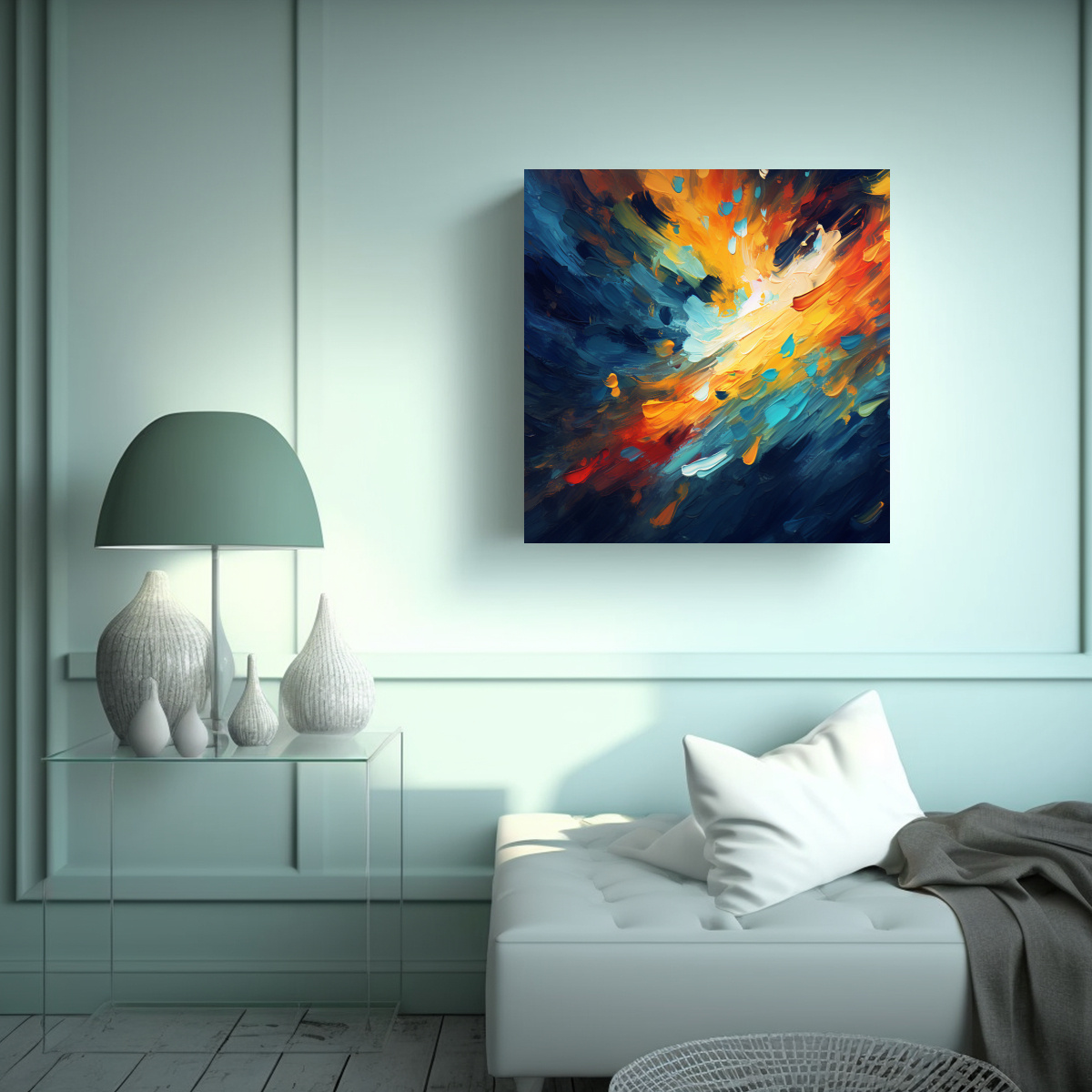 FONDO DE PANTALLA HD 8K DE PINTURA ABSTRACTA DE 70X70 CM - 2