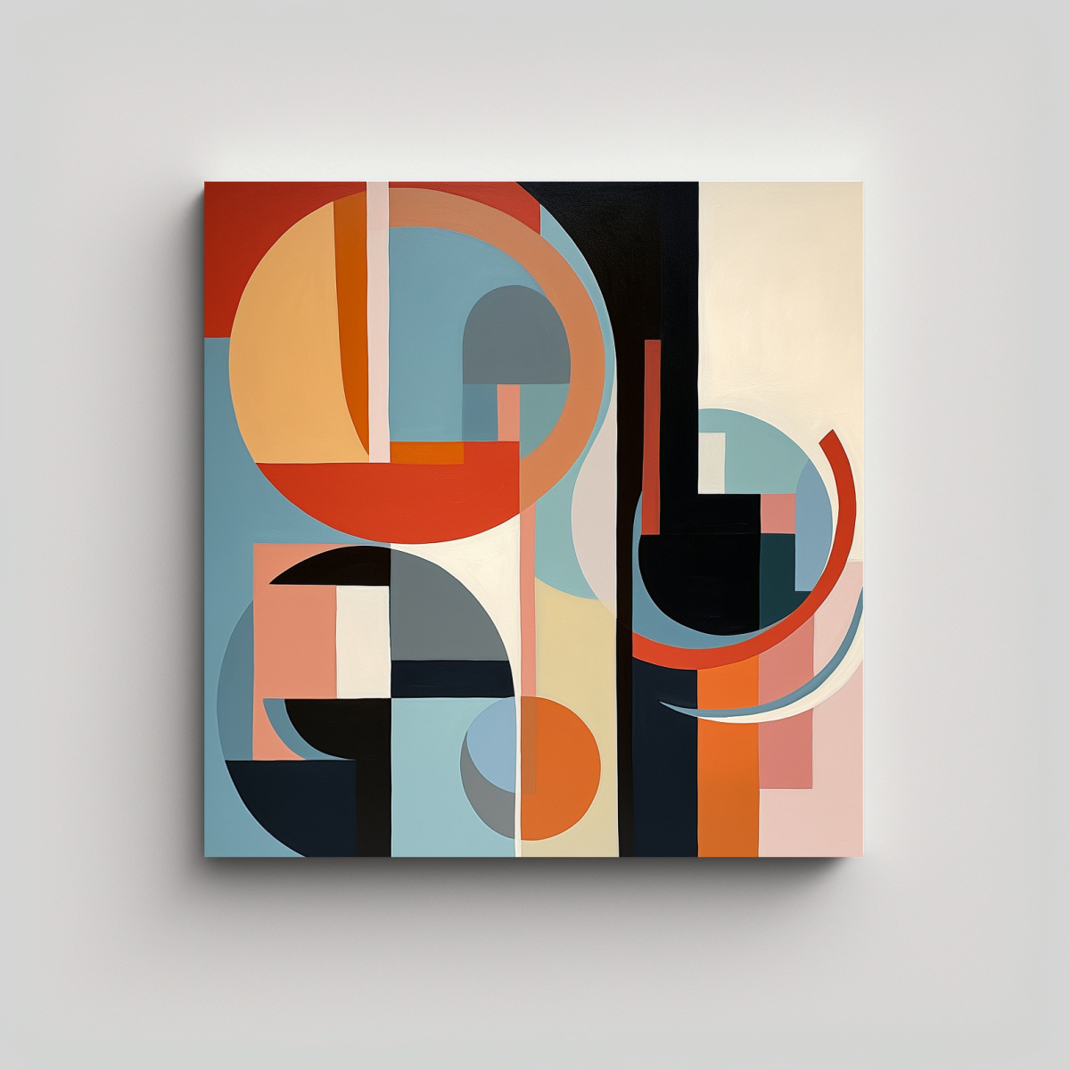 PINTURA ABSTRACTA SIMÉTRICA MODERNA PARA 30X30 CM - 1