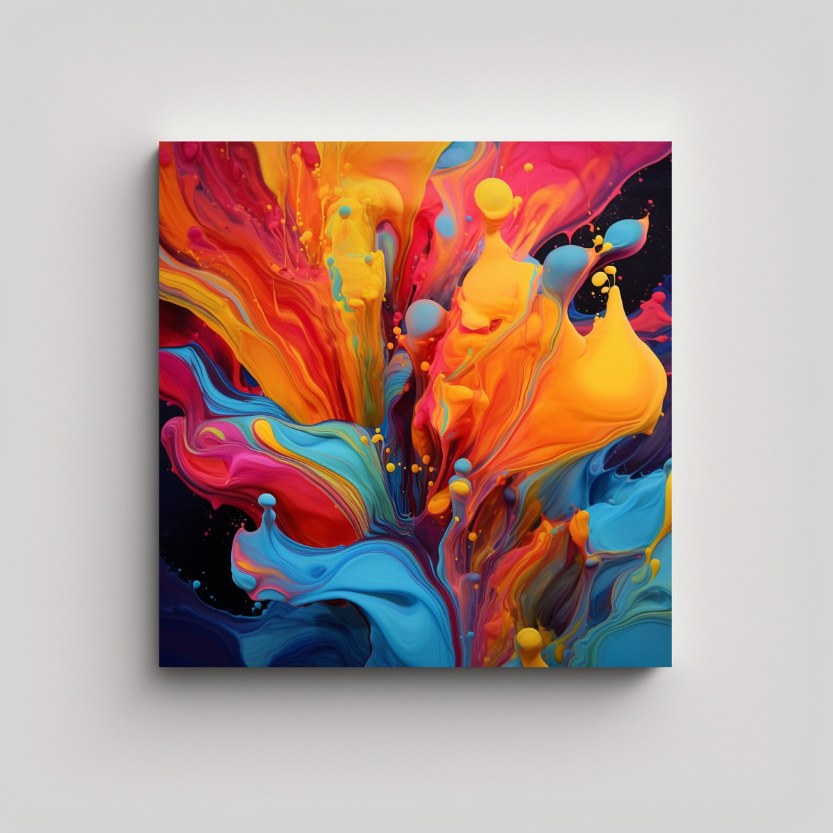 CUADRO EXCLUSIVO CON COLORES VIBRANTES Y DISEÑO 60X60 CM - 1